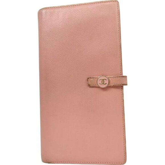 838162AM (S2) Chanel Wallet Long Light Pink Leather - Picture 1 of 14